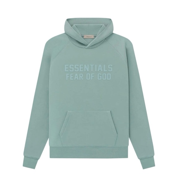 Essentials Sea Foam Green Hoodie - Picture 1 of 2